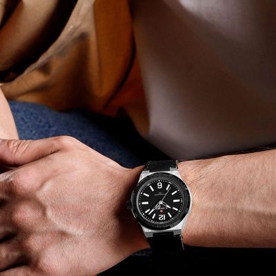 Relógio De Pulso De Quartzo Masculino Design Esportivo Impermeável Preto