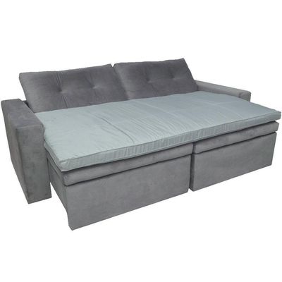Pillow Top Para Sofá Reclinável 10cm 1200g-m² 180x90cm Cinza