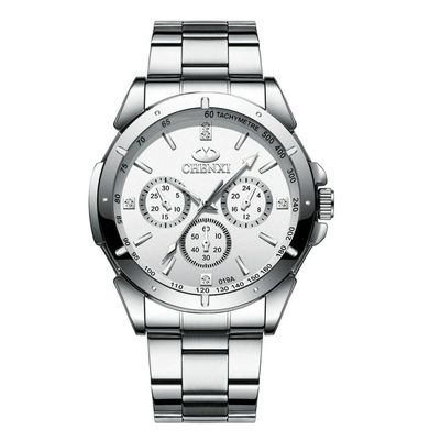 Relógio Masculino Chenxi Cx-019a à Prova D'água Prata