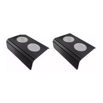 Esteira para Braço de Sofá com Porta Copo Kit 2un Preto