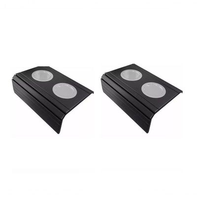 Esteira para Braço de Sofá com Porta Copo Kit 2un Preto