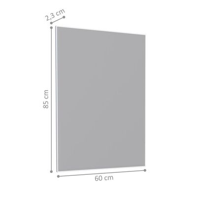 Espelho Quadrado 85x60 Faro Branco