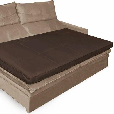 Pillow Top Para Sofá Reclinável 10cm 1200g-m² 180x90cm Marrom