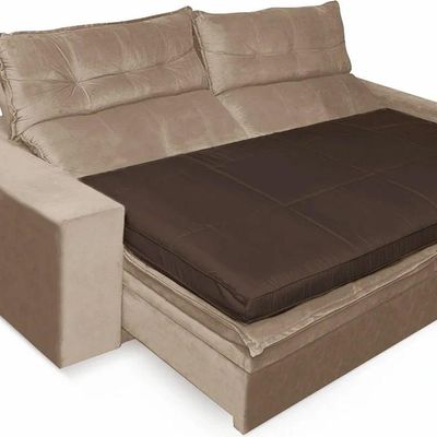 Pillow Top Para Sofá Reclinável 10cm 1200g-m² 180x90cm Marrom