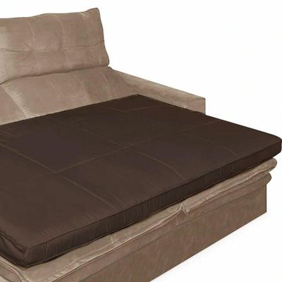 Pillow Top Para Sofá Reclinável 10cm 1200g-m² 180x90cm Marrom