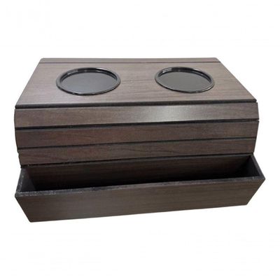 Kit 01 Esteira Sofá Copo E Controle E 01 Porta Copo Tabaco