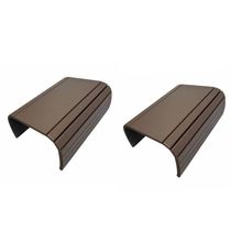Kit 02un Esteiras Reta Flexível Para Braço Sofá Chocolate