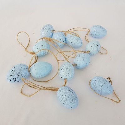 Kit Com 12 Ovinhos De Páscoa Azul