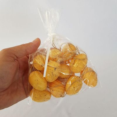 Kit Com 12 Ovinhos De Páscoa Laranja