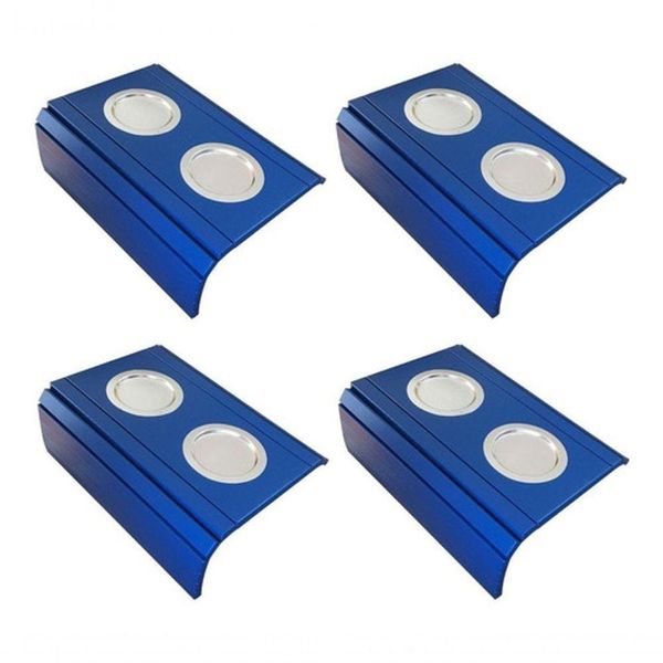 Kit 04 Esteira Laqueada Sofá Azul Bic