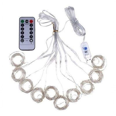 Cortina De Fio De Fada 300 Leds (entrada Usb) 3x3m