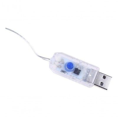 Cortina De Fio De Fada 300 Leds (entrada Usb) 3x3m