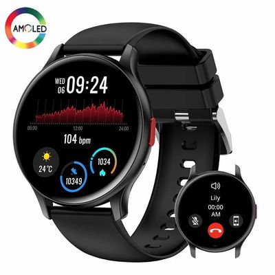 Relógio Inteligente 1.43 Polegadas Amoled Senbono Max 11 Preto