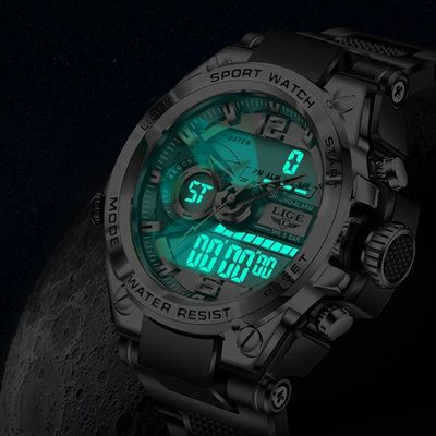 Relógio Pulso À Prova D' Água Led Digital Masculino