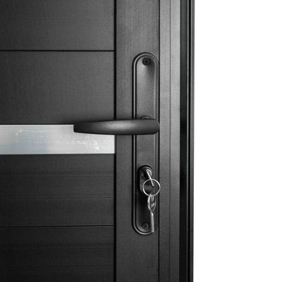 Porta Lambril Solara 90 X 2.10 Preta Lado Esquerdo - Hale