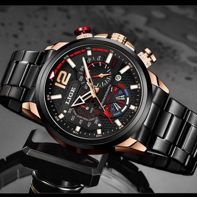 Relógio Masculino De Pulso Esporte Aço Inoxidável Luminoso