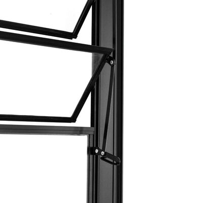 Porta Basculante Lambril Alumínio Preto 2.10 X 80 Lado Esquerdo – Hale