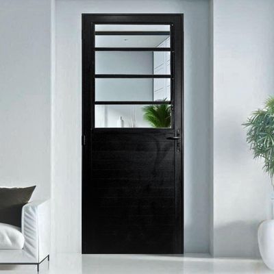 Porta Basculante Lambril Alumínio Preto 2.10 X 80 Lado Esquerdo – Hale