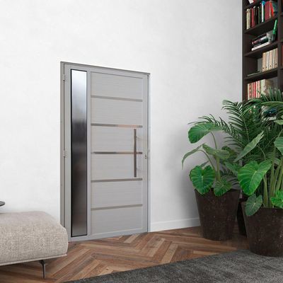 Porta Lambril Solara Com Visor E Puxador 70 X 2.10 Branca Lado Direito – Hale