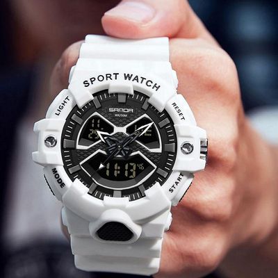 Relógio Pulso Masculino Led Digital Duplo A Prova Dágua