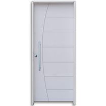Kit Porta Madeira Hdf Primer Puxador Reto 2,10x0,92 Esquerda