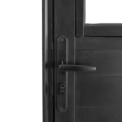 Porta Social Lambril Alumínio Preto 2.10 X 80 Lado Esquerdo – Hale