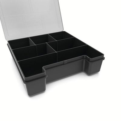 Organizador Plástico 7.1/2" Tramontina Com Tampa Transparente E Divisórias Tramontina