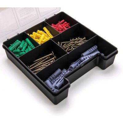 Organizador Plástico 7.1/2" Tramontina Com Tampa Transparente E Divisórias Tramontina