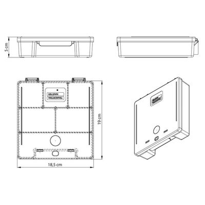 Organizador Plástico 7.1/2" Tramontina Com Tampa Transparente E Divisórias Tramontina