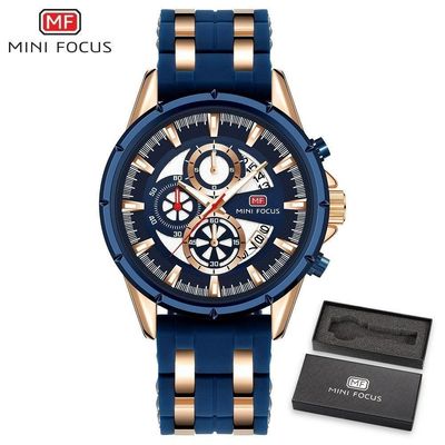 Relógio Masculino Mini Focus Mf0273g à Prova D'água Ouro