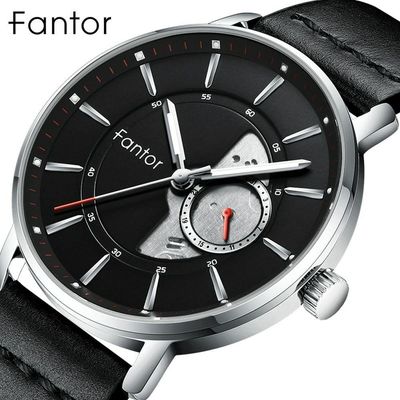 Relógio Masculino Fantor Wf1031g à Prova D'água Preto