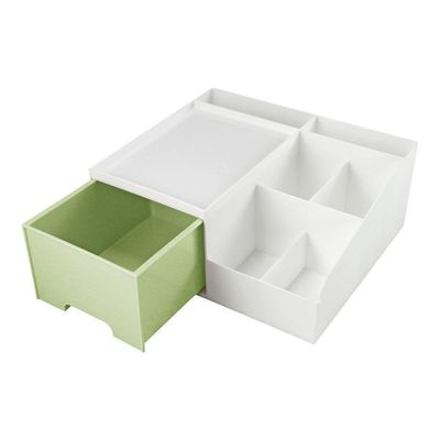 Organizador Multiuso De 1 Gaveta De Mesa Lifestyle Jacki Design Verde