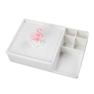 Organizador Multiuso Flamingo De Mesa Lifestyle Jacki Design Branco