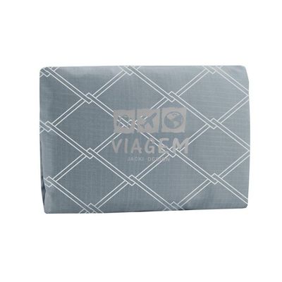 Bolsa De Viagem Dobrável Retangular Estampa Listrada Jacki Design Cinza