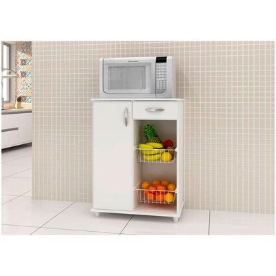Fruteira Belize 1 Porta E 1 Gaveta Em Mdp Notável Branco