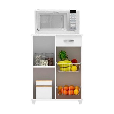 Fruteira Belize 1 Porta E 1 Gaveta Em Mdp Notável Branco