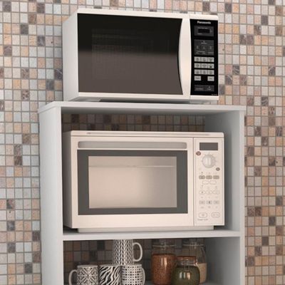 Balcão 2 Portas Para Cozinha B02 Branco Novam Branco