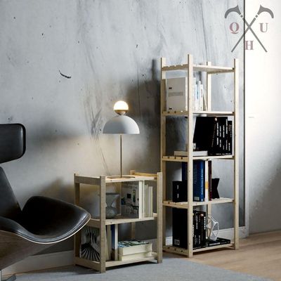 Combo Organizador Pinus Multiuso Para Cozinha Em Madeira