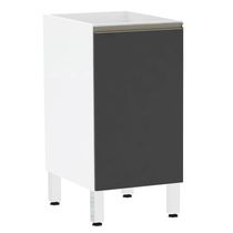 Balcão De Cozinha Sem Tampo 40cm 1 Porta Pérola Luciane Móveis