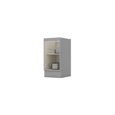 Balcão De Cozinha 40 Cm 1 Porta Americana Henn Cinza