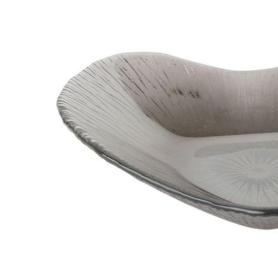 Centro De Mesa Coracao Em Vidro Fume Luster