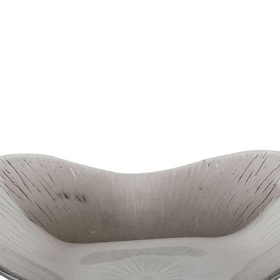 Centro De Mesa Coracao Em Vidro Fume Luster