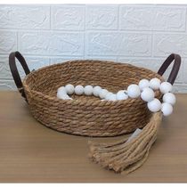Bandeja De Seagrass Paracanas Natural 30x30x7cm - Mek