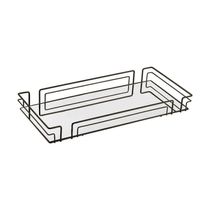 Bandeja Multiuso Hara Luiza Retangular 66,5 X 31,5 Cm Cor:preto