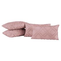 Capas De Almofadas Aveline 60cm X 30cm 04 Peças - Rosê