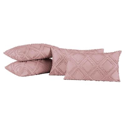 Capas De Almofadas Aveline 60cm X 30cm 04 Peças - Rosê