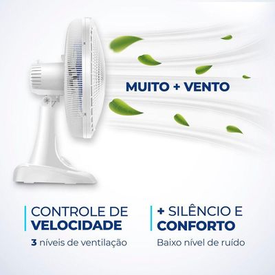 Ventilador De Mesa Mondial - 06 Pás - Vsp-40-w Vent 40cm Vsp-40-w 220v/60hz Super Power