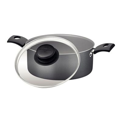 Panela Caçarola Tramontina Turim Antiaderente Chumbo 24 Cm 4,9 L Starflon Max Tramontina