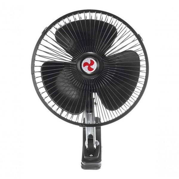 Mini Ventilador Veicular 12v 8'' 20cm Carro Caminhão Preto