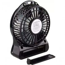Mini Ventilador Portatil C/ Bateria Recarregável 3 Velocidades Preto